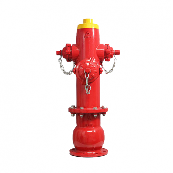 Trụ chữa cháy D100 có 3 cửa ra